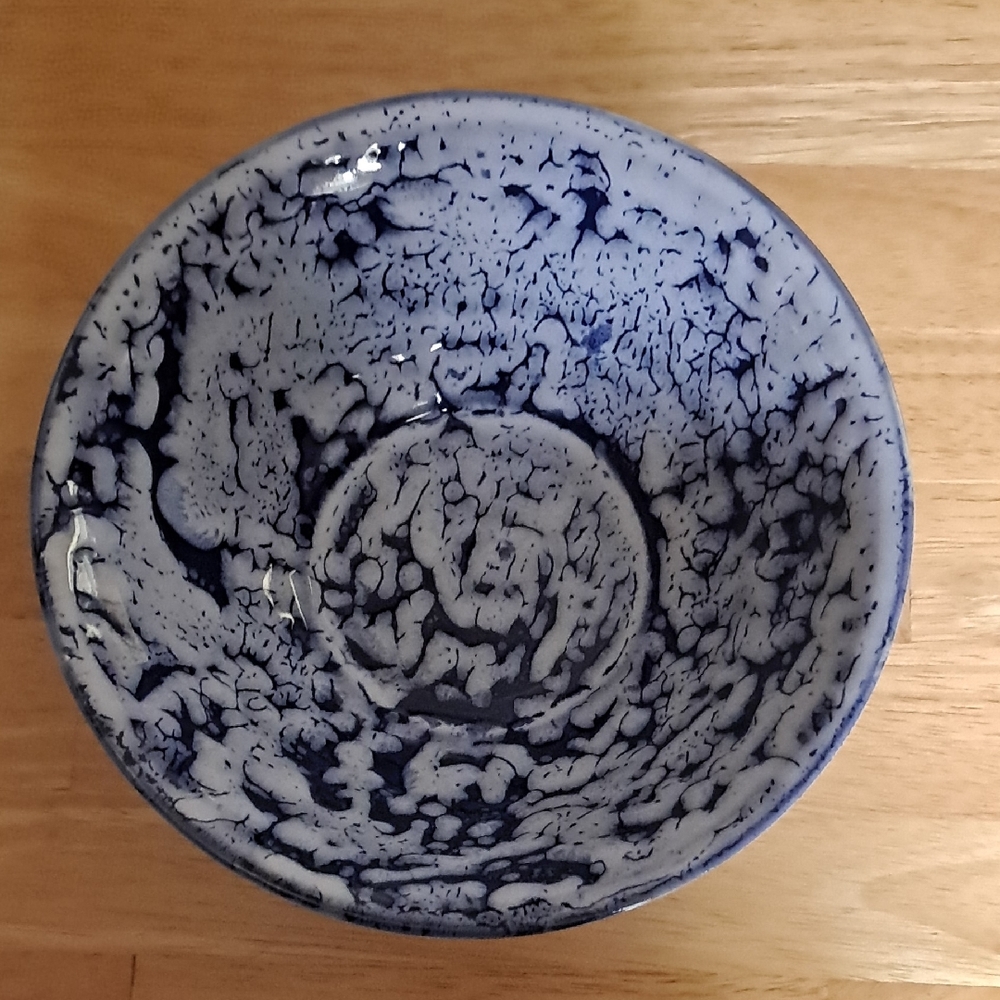 Artistic Blue and White Ceramic Bowl